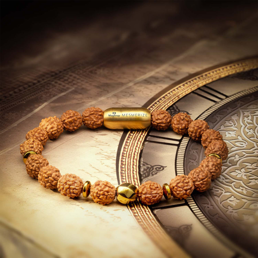 Spiritual Rudraksh Natural Stone Bracelet