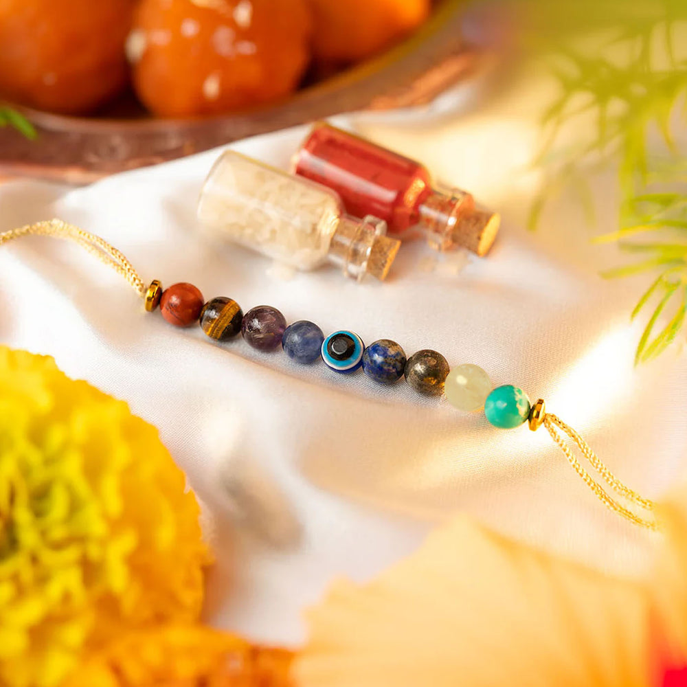 Mesmerize Rakhi Collection – 11 Chakra, Ruby & Spiritual Rakhis for ...