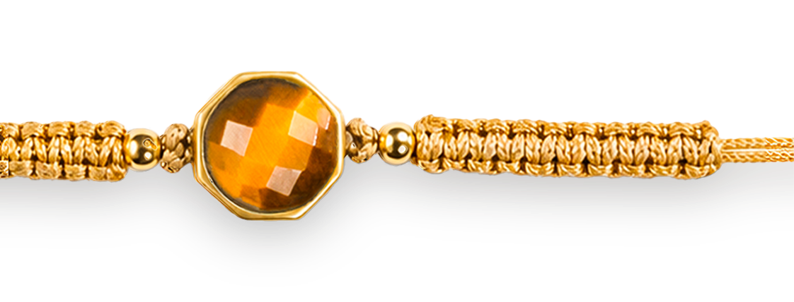 Tiger Eye 11 Carat Stone Rakhi