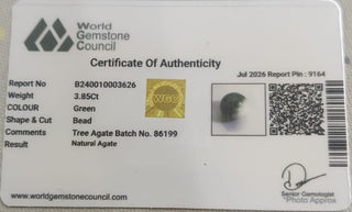 Tree Agate lab certificate 9