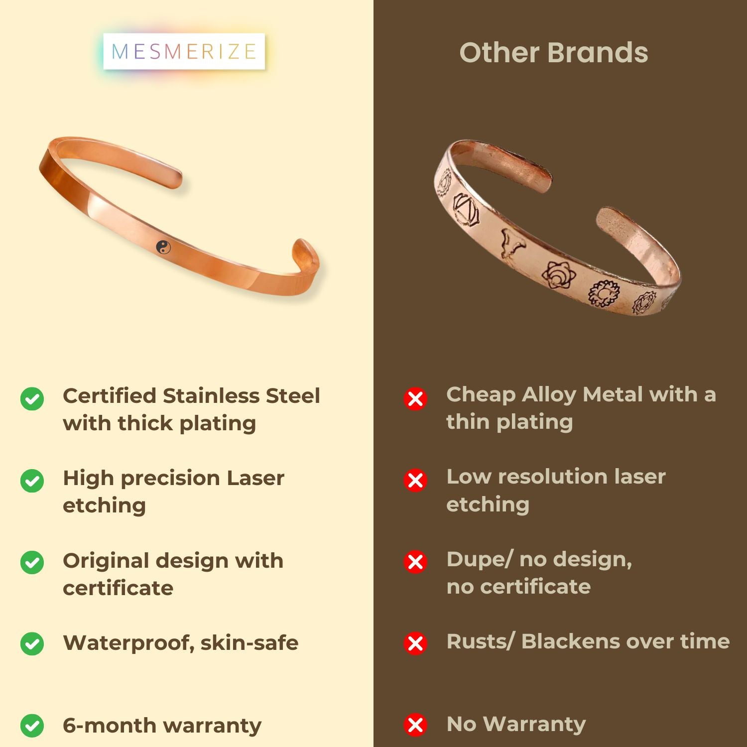 Yin Yang Gloss Cuff Adjustable Bracelet Black