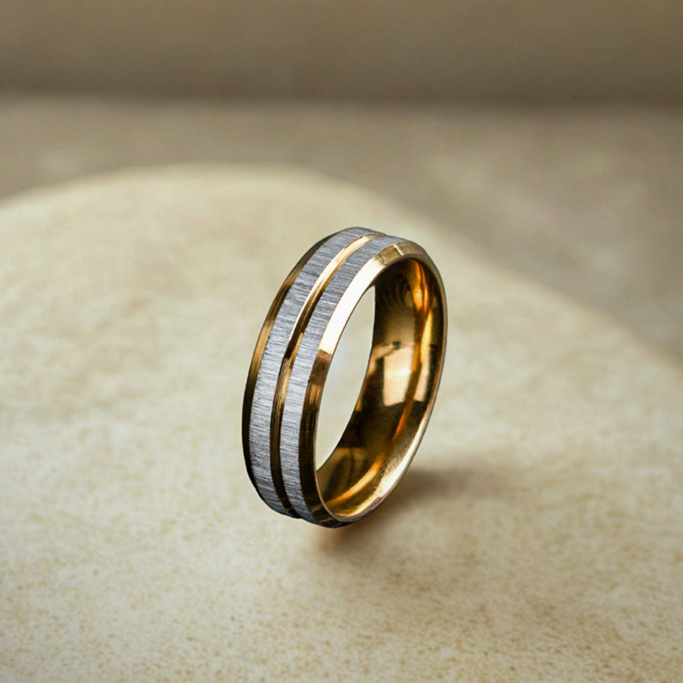 Veyrox Textured Band Ring