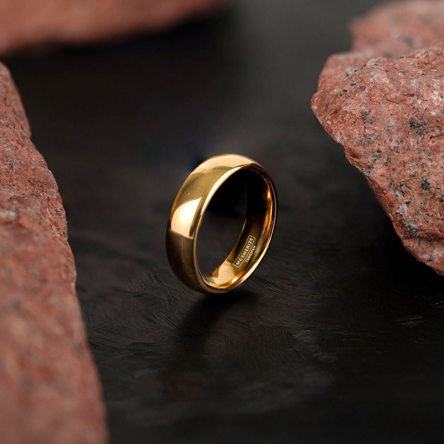Vulcan Tungsten Gold  Ring