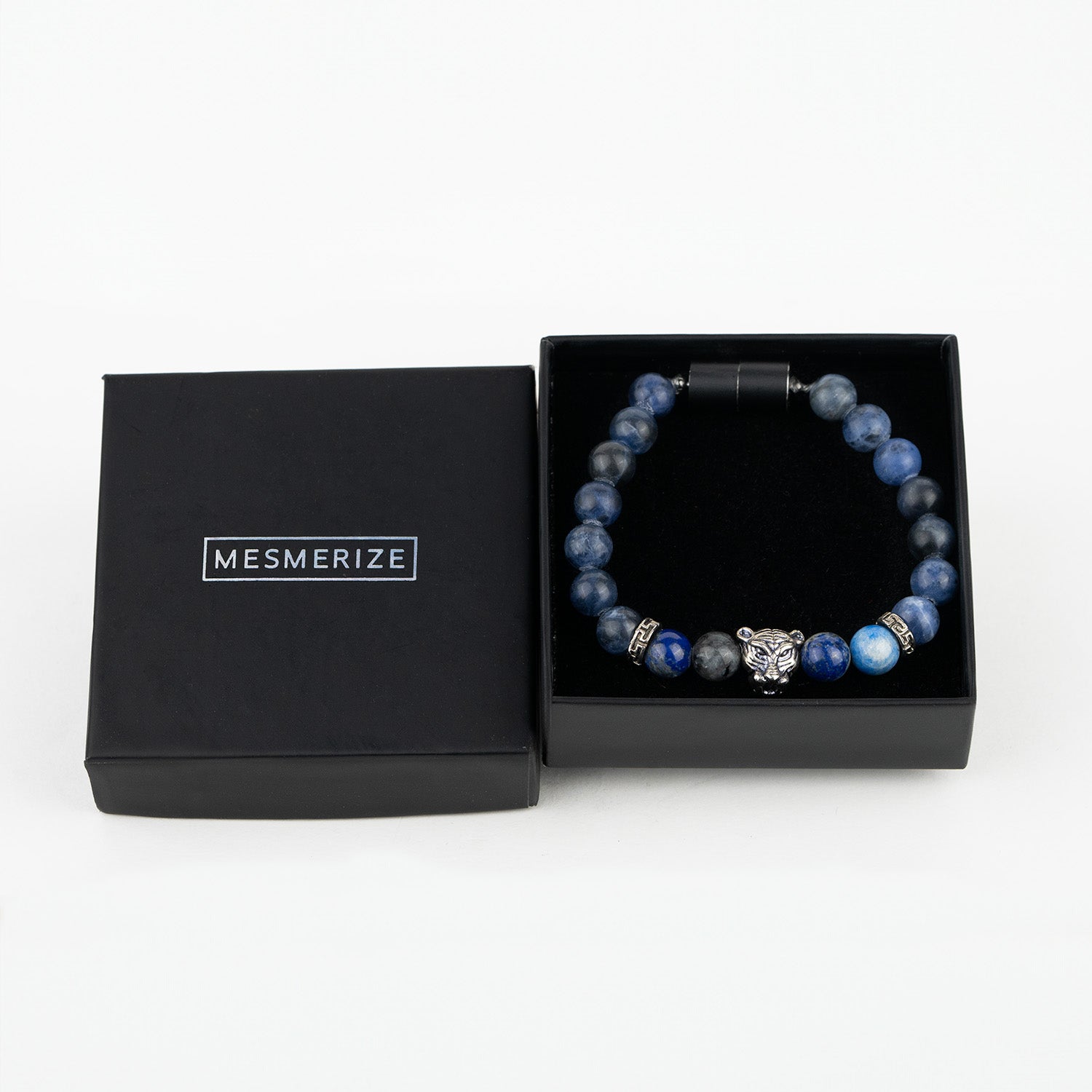 Natural Stone Jewellery Wisdom Lapis Lazuli Natural Stone Panther Bracelet With Magsnap