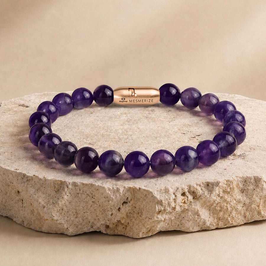 Wellness Amethyst Natural Stone Bracelet