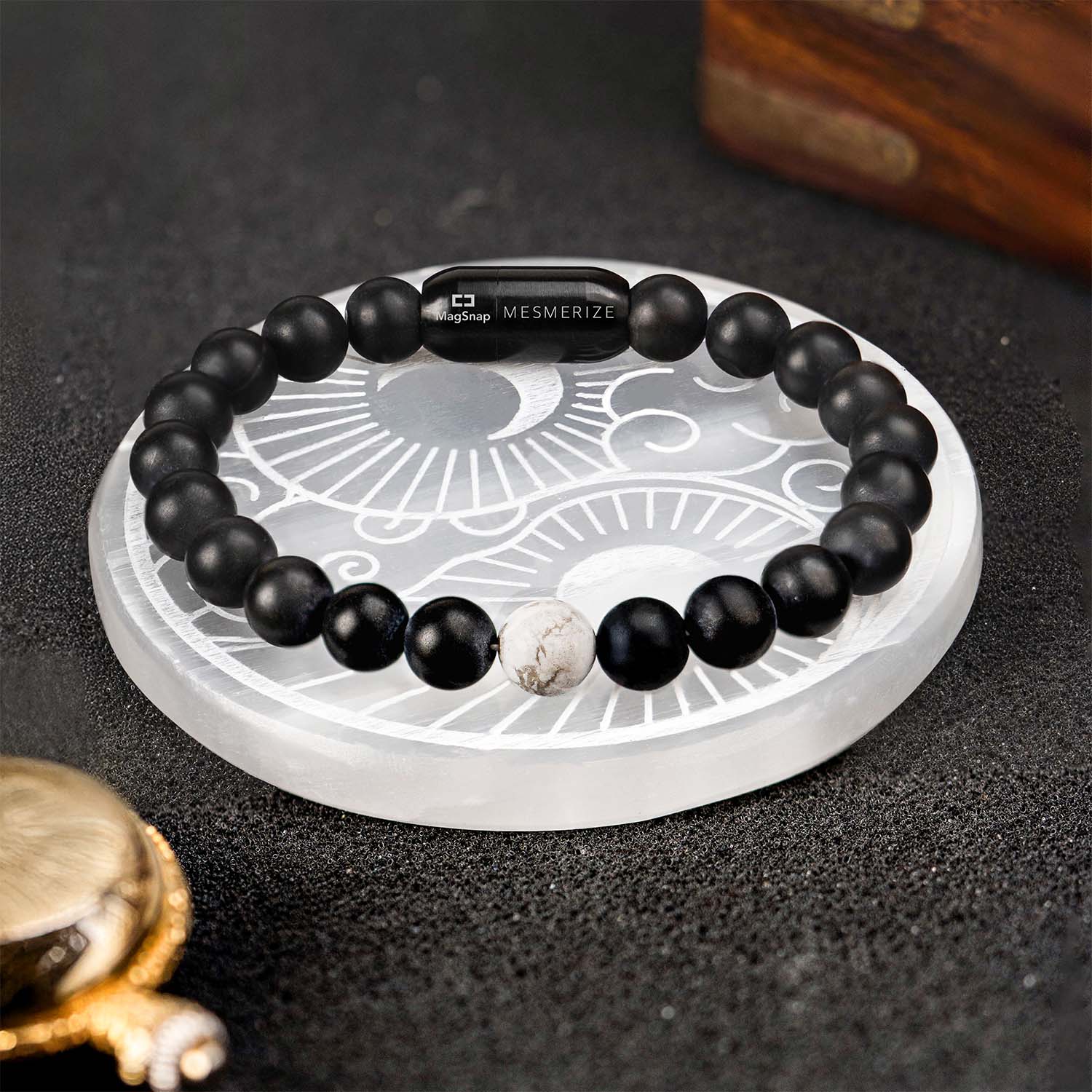 Yin Yang Selenite Charging Plate