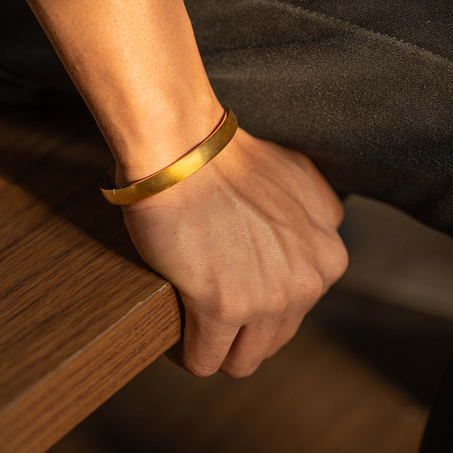 Gold Kada Bracelets For Men- Mesmerize India