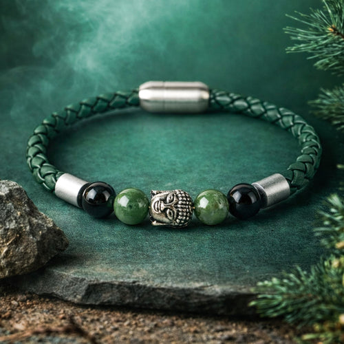 Moss Agate Leather