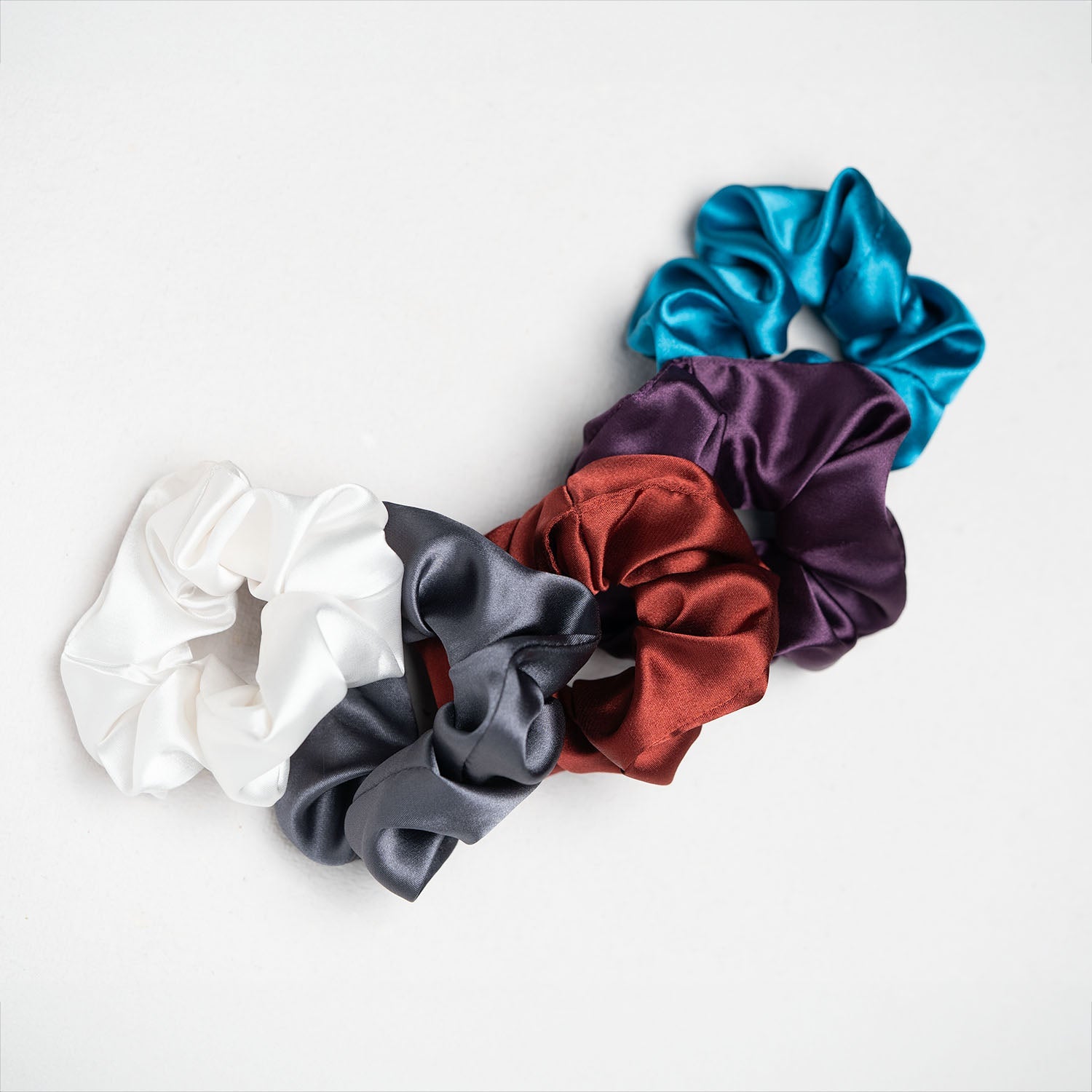 Satin Scrunchie Combo (Pack of 5)