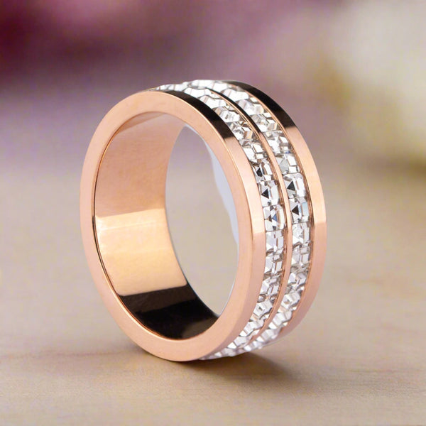 Rose Gold Dual Diva Ring