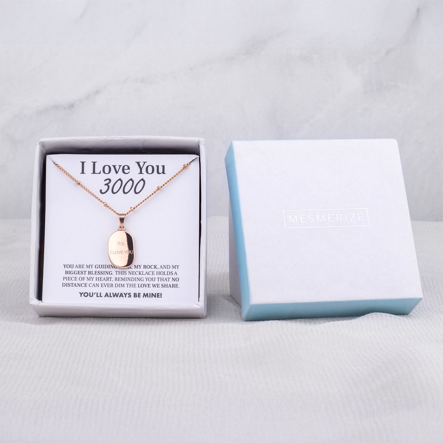 P.S I Love You Reversible Rose Necklace