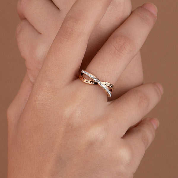 Infinity Roman Diamond Ring