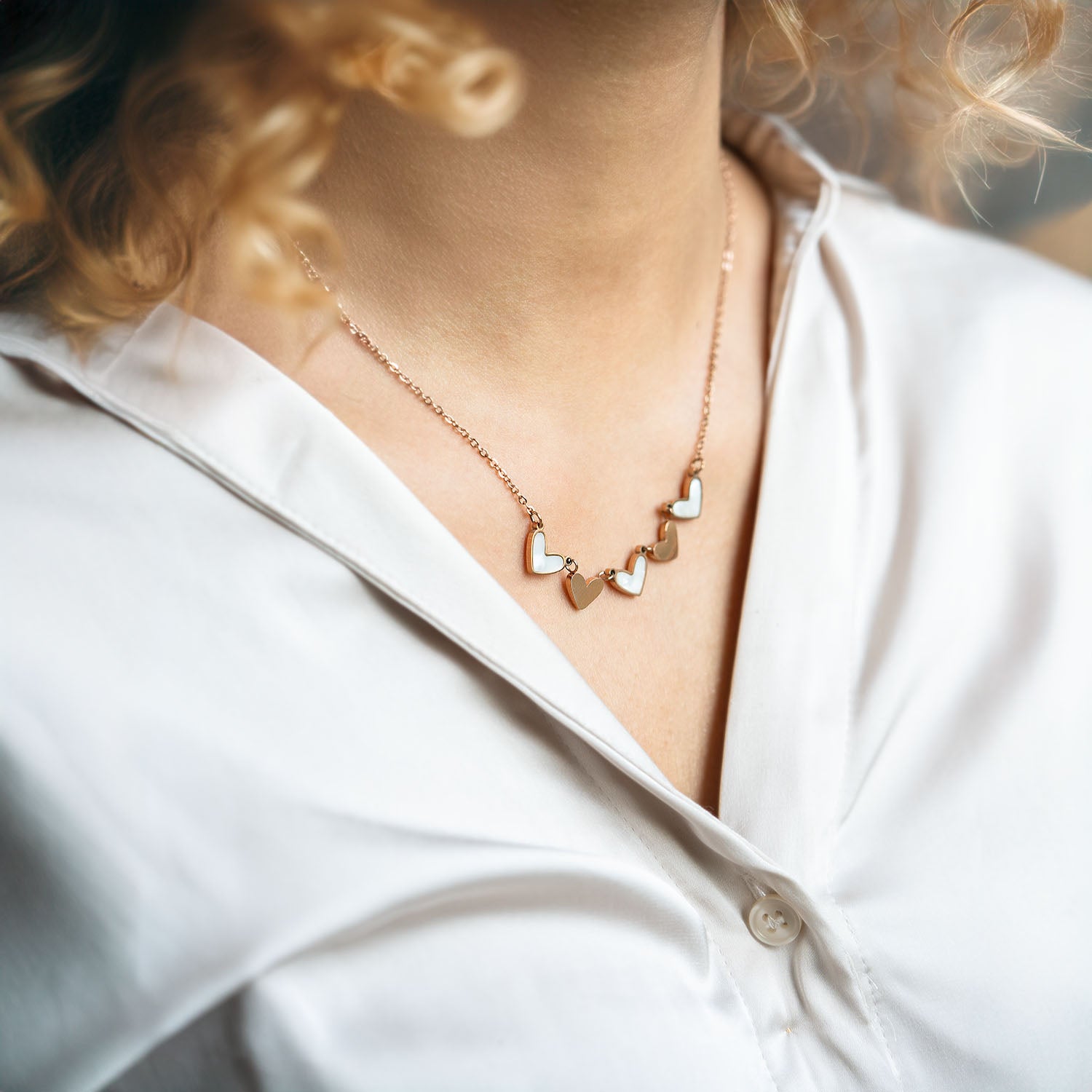 Heart Necklace - Gold Vermeil - Beckys Boutique