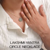 Prosperity Lakshmi Yantra Circle Rose Gold Necklace