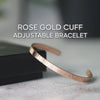 Non Personalised RoseGold Cuff Kada Bracelet