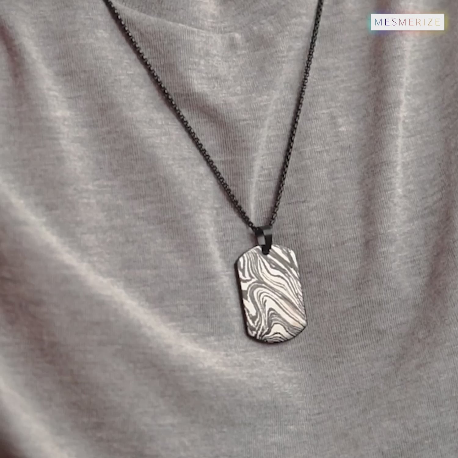 Tribal Dragon Dog Tag Necklace- Mesmerize India