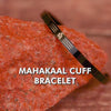 Maha Mrintujay Mantra Gloss Cuff Adjustable Bracelet Rose Gold