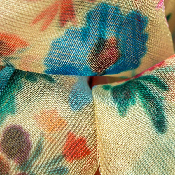 Wild Flower Oversized Organza Scrunchie