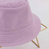 Periwinkle Lilac Knitted Bucket Hat