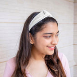 Snow White Elastic Crepe Knit Hairband