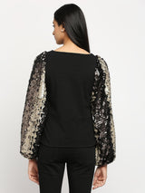 Fallon Sequinned Bling Sleeves