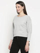 Grey French terry Pullover
