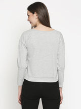 Grey French terry Pullover