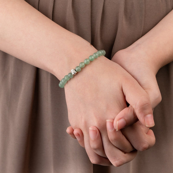 Aventurine Natural Stone Buddha Bracelet