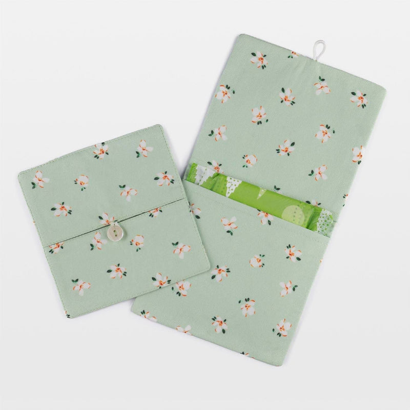 Floral Cloth Sanitary Pad Pouches (Pack of 2)