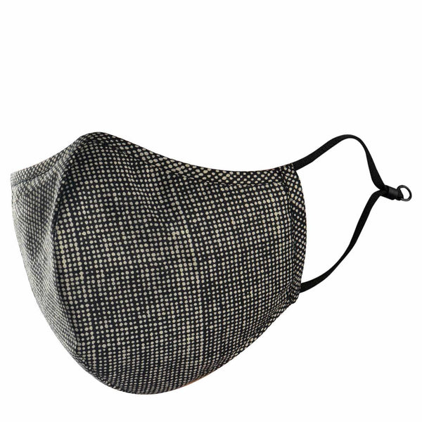 Black Polka Dots Adults Cotton Essential Mask
