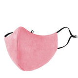 Blush Pink Adults Suede Aero Mask