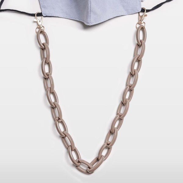 Chocolate Brown Acrylic Mask Chain