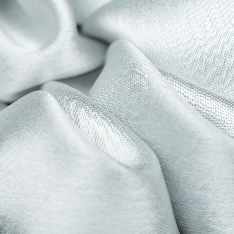 Silvery Pearl Regular Satin Scrunchie