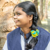 Spring Macaw Regular Satin Scrunchie