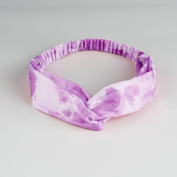 Violet Purple Elastic Satin Hairband
