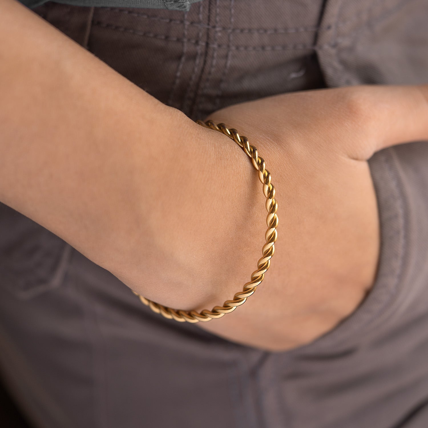 W Premium Jewellery Bracelet Spiral Gold