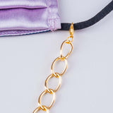 Double Loop Glossy Mask Chain (Gold, Silver)
