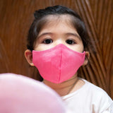 Pink Linen Kids Linen Aero Mask