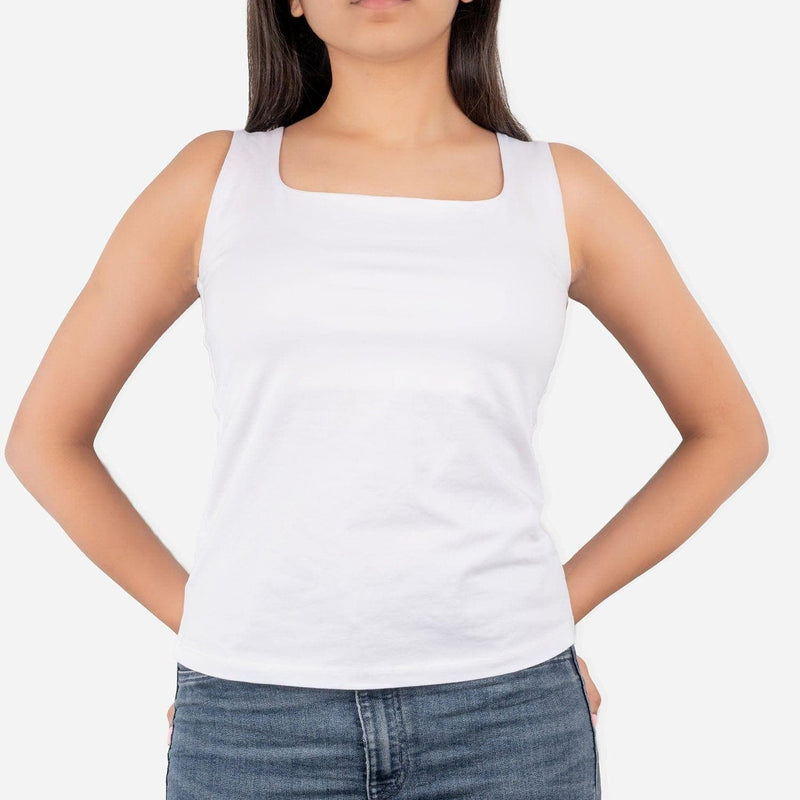 Simply White Tank Top