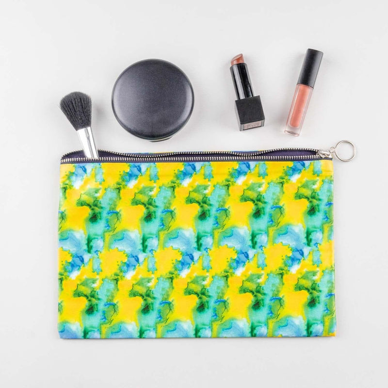 Spring Macaw Make Up Pouch