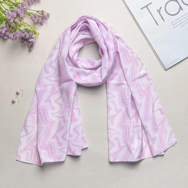 Orchid Ice Silky Crepe Scarf