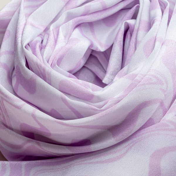Orchid Ice Silky Crepe Scarf