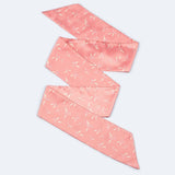 Pearl Peach Floral Skinny Scarf
