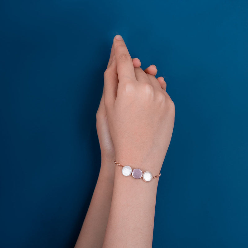 Ella Rose Gold Freshwater Pearl Bracelet