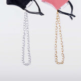 Single Loop Glossy Mask Chain (Gold, Silver)