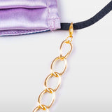 Single Loop Glossy Gold Mask Chain