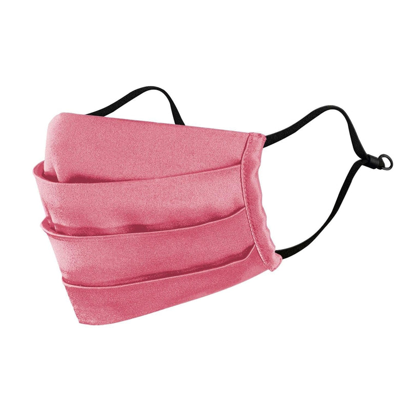 Hollywood Pink Adults Satin Pleated Mask