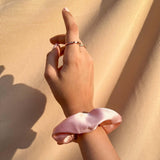 Passion Pink Regular Satin Scrunchie