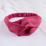 Lemonade Pink Elastic Crepe Knit Hairband