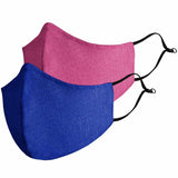 Adults Linen Aero Mask (Pink, Blue)